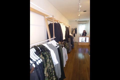 This small unit neither looks nor feels like an interior from the all-American purveyor of casualwear.